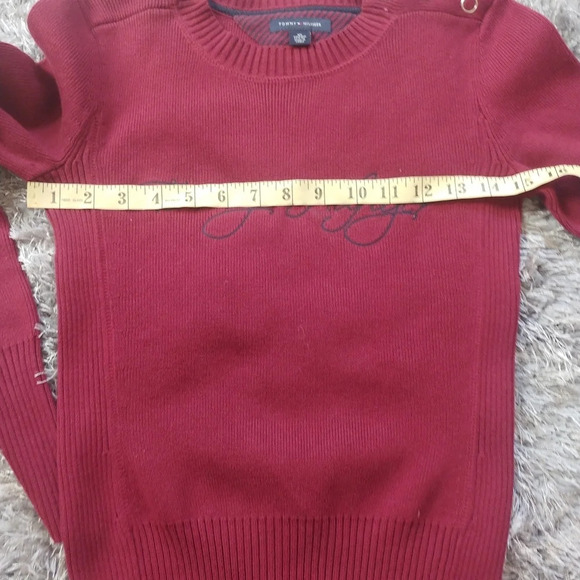 Tommy Hilfiger Sweater Women’s Maroon XS - Picture 5 of 9
